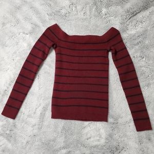 American Eagle Outfitters Striped Cropped Sweater